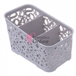 Cosulet pentru depozitare accesorii 001,  Gri cu 3 compartimente, art MJ 1181584